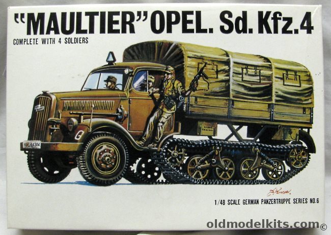 Bandai 1/48 Maultier Opel Sd.Kfz.4, 058226 plastic model kit